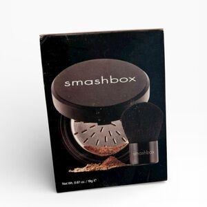 Smashbox Halo Hydrating Perfecting Powder with Kabuki Brush / DARK NEW IN BOX